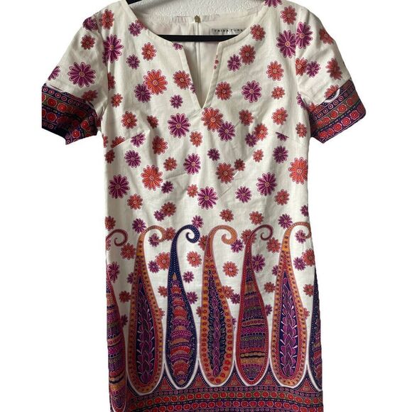TRINA TURK Women’s Museum Short Sleeve Shift  Dress 10 - Picture 4 of 5